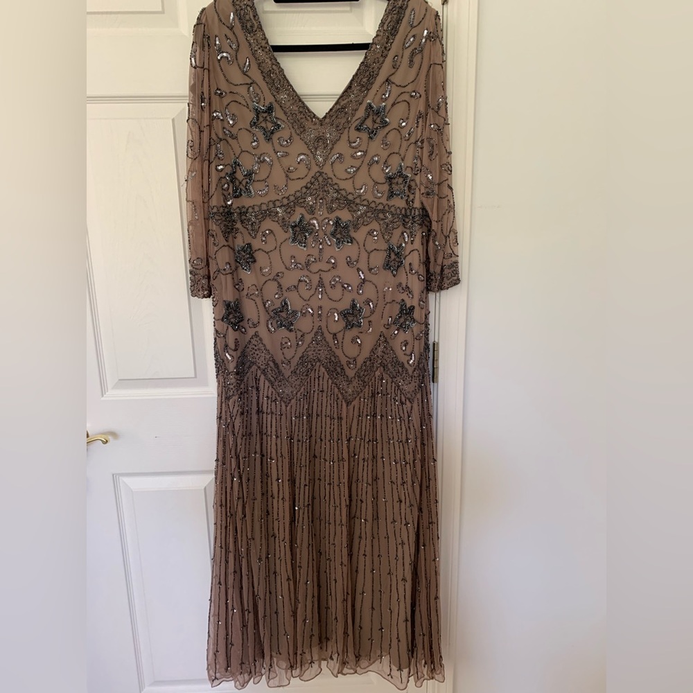 Pisarro Nights Maxi, Brown Dress , Sz 24